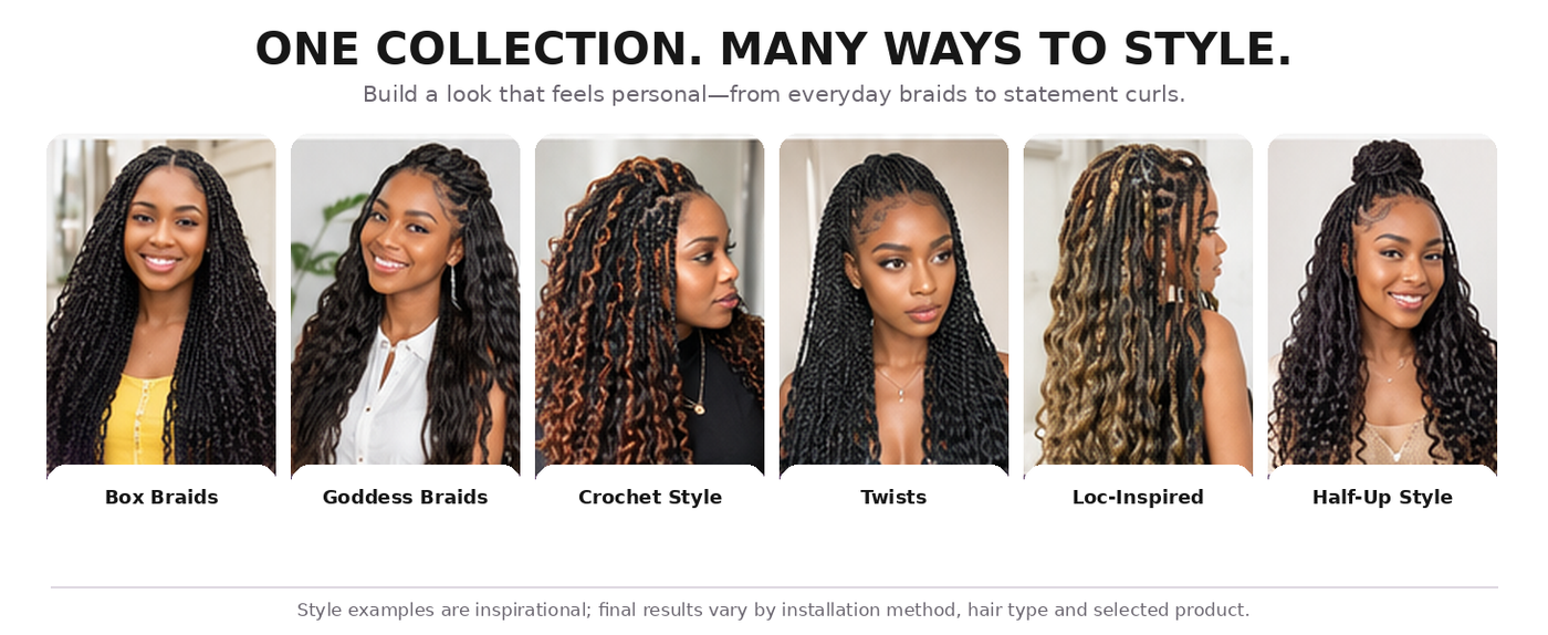 French Curl Braiding Hair 14/16 Inch Curly Braiding Hair Pre Stretched 1B/Grey Loose Wavy French Curl Hair for Women Various colors to choose from