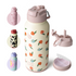 32oz Insulated Water Bottle Stainless Steel Sport Water Bottle with Straw Dual-use Lid Design for Gym with Pill Box