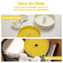 Slow Feeder Dog Bowl with Lick Mat and Puzzle Inserts - Non-Slip Base, Adjustable Speed Design, Dishwasher Safe for Large Dogs,Yellow