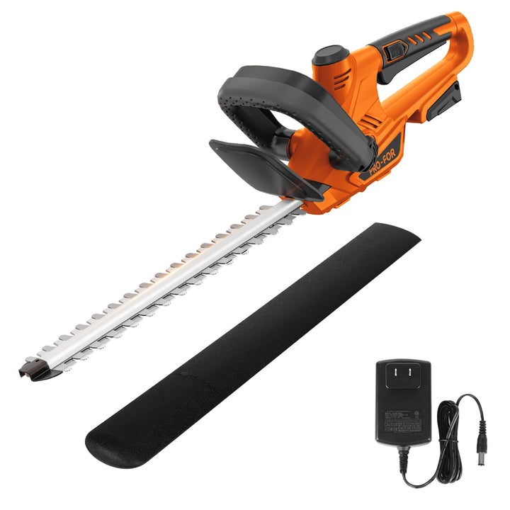 Cordless Hedge Trimmer Compatible with DEWALT 20V Battery, Bare Tool Only, 22” Dual-Action Blade, Rotatable Handle Electric Bush Trimmer, 0.55” Cutting Capacity, Lightweight Shrub Trimmer (Yellow)