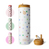 Insulated Water Bottle 24oz with Straw Lid and Handle for Sports Travel Gym Stainless Steel Water Bottles Double-Wall Vacuum Metal Leak Proof BPA-Free