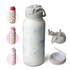 32oz Insulated Water Bottle Stainless Steel Sport Water Bottle with Straw Dual-use Lid Design for Gym with Pill Box