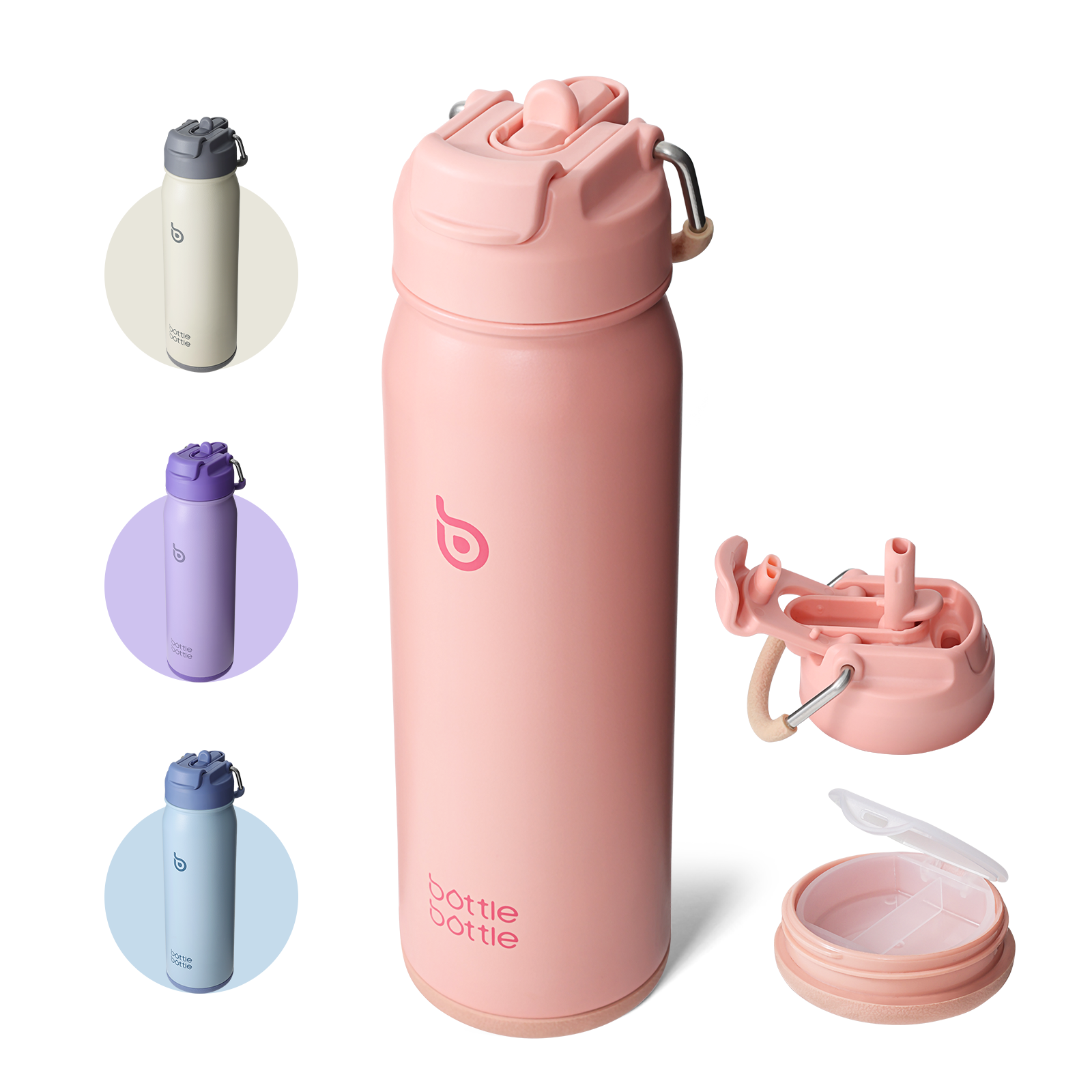 [Multi-scenario use]: This kids water bottle is not only suitable for indoor scenes but also can be used as an outdoor water bottle or a camping water bottle, suitable for mountaineering, hiking, and other scenes