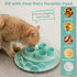 Cat Slow Feeder, Interactive Cat Puzzle Toy for Mental Stimulation, Dishwasher Safe Silicone Cat Enrichment Toys, Reduces Boredom and Training Intelligence, Green