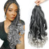 French Curly Braiding Hair 14/16 Inch Loose Wavy 6 Packs Various colors to choose from Bouncy Braiding Hair Extensions Synthetic French Curl Crochet Hair Extensions
