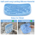 Snuffle Mat and Lick Mat for Dogs,Texas Textured Slow Feeder, 0.75 Inch Thin Silicone Mat Holds 3 Cups, Dishwasher and Microwave Safe, Blue