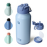 32oz Insulated Water Bottle Stainless Steel Sport Water Bottle with Straw Dual-use Lid Design for Gym with Pill Box