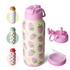 32oz Insulated Water Bottle Stainless Steel Sport Water Bottle with Straw Dual-use Lid Design for Gym with Pill Box