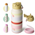 32oz Insulated Water Bottle Stainless Steel Sport Water Bottle with Straw Dual-use Lid Design for Gym with Pill Box