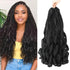 French Curly Braiding Hair 14-22 Inch Loose Wavy 6 Packs Various colors to choose from Bouncy Braiding Hair Extensions Synthetic French Curl Crochet Hair Extensions