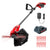 20V Lightweight Stringless Grass Trimmer, Battery Powered Weed Eater, Cordless Electric Weed Trimmer with Battery and Charger