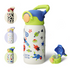 Kids Insulated Water Bottle with Straw Lid and Handle 16 oz Stainless Steel Vacuum Tumbler Water Bottles for School Outdoor Travel Gifts for Boys and Girls
