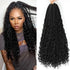 7 pack 12/14 Inch Boho Box Braids Goddess Box Braids Crochet Hair Bohemian Hippie Braids Braiding Hair Box Braids with Curly Ends Messy Pre-looped Synthetic Crochet Hair for Women Halloween Christmas