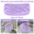 Snuffle Mat and Lick Mat for Dogs,Texas Textured Slow Feeder, 0.75 Inch Thin Silicone Mat Holds 3 Cups, Dishwasher and Microwave Safe, Purple