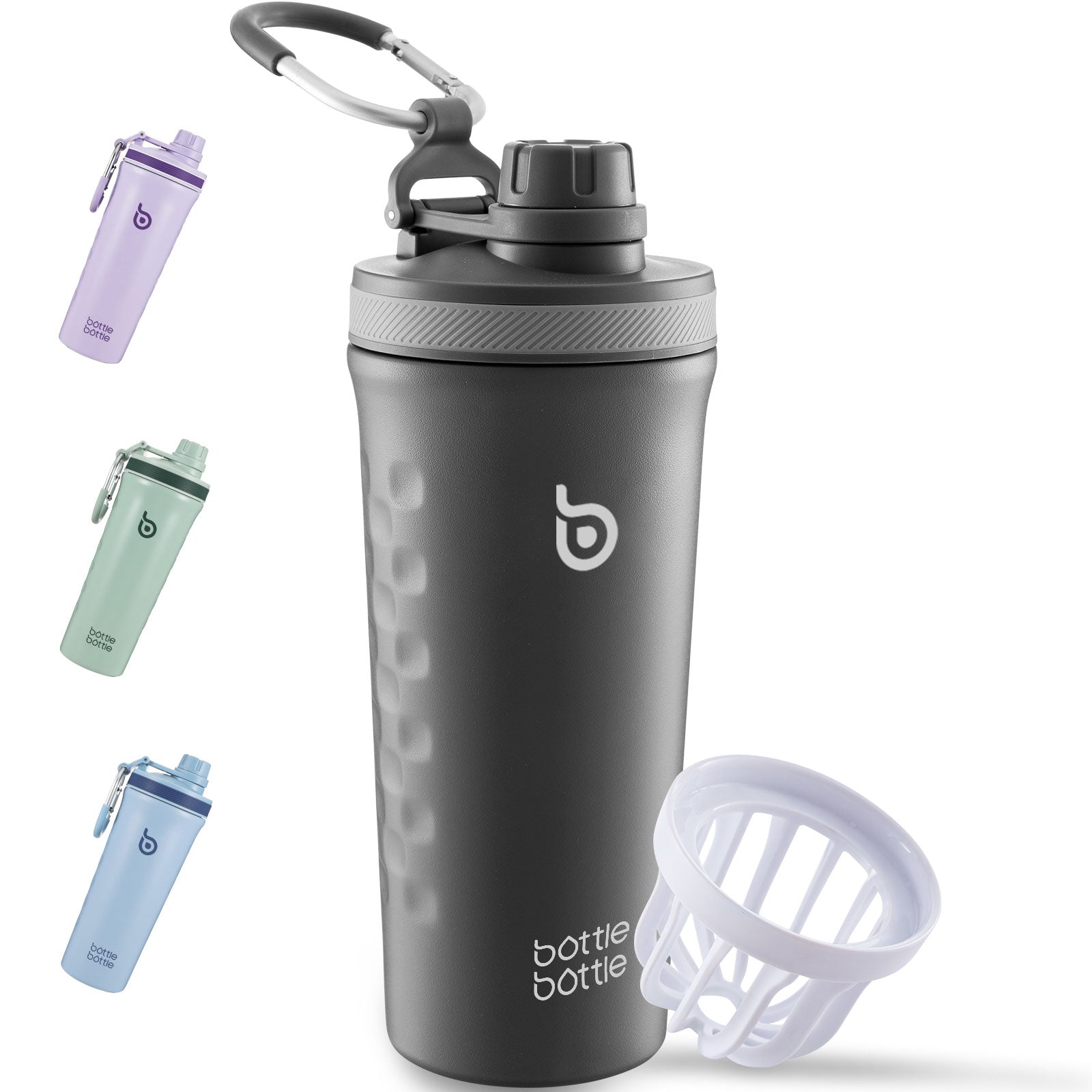26 oz Insulated Shaker Bottle Insulated Water Bottle for Men and Women Protein Shaker for Gym Water Cup