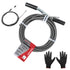 Hand Held Auger A103-20250-4 25FT Handheld Drain Auger, Heavy Duty Plumbing Snake for Clogged Drains, 3/8 Inch Diameter Manual Drain Cleaner for Sink, Bathtub, Shower & Kitchen Pipes