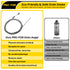 Hand Held Auger A103-20250-4 25FT Handheld Drain Auger, Heavy Duty Plumbing Snake for Clogged Drains, 3/8 Inch Diameter Manual Drain Cleaner for Sink, Bathtub, Shower & Kitchen Pipes