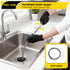 Hand Held Auger A103-20250-4 25FT Handheld Drain Auger, Heavy Duty Plumbing Snake for Clogged Drains, 3/8 Inch Diameter Manual Drain Cleaner for Sink, Bathtub, Shower & Kitchen Pipes