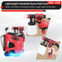 HVLP Spray Gun A104-PLD3030 Stationary HVLP Paint Sprayer, 700W Electric Spray Paint Gun, Remote Motor Base & Lightweight Handheld Gun, 1000ml/Min High Flow, 10FT Long Hose & Wheels, for House, Furniture, Cabinets, Fence