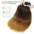 Ombre Braiding Hair Pre Stretched 20inch 8 Packs 1B/30/27 Honey Blonde Braiding Hair Pre Stretched Synthetic Braiding Hair Extensions Hot Water Setting