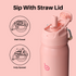 [Multi-scenario use]: This kids water bottle is not only suitable for indoor scenes but also can be used as an outdoor water bottle or a camping water bottle, suitable for mountaineering, hiking, and other scenes