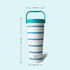 Insulated Tumbler with Handle & Straw Lid, 30oz Stainless Steel Leak-Proof Water Bottle for Hot & Cold Drinks, Add Ice Without Unscrewing, BPA-Free for Travel, Sports, Office