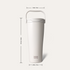 Insulated Tumbler with Handle & Straw Lid, 30oz Stainless Steel Leak-Proof Water Bottle for Hot & Cold Drinks, Add Ice Without Unscrewing, BPA-Free for Travel, Sports, Office