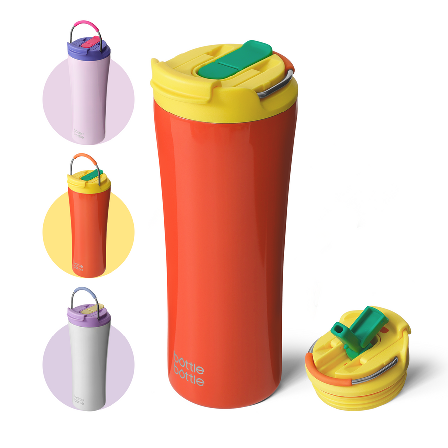 Innovative Ice-Ready Lid: Add ice cubes directly through the lid without unscrewing — no mess, no hassle. Enjoy chilled drinks faster and keep beverages at the ideal temperature for hours.