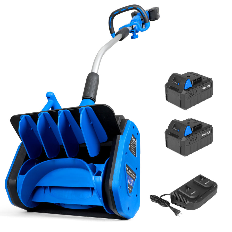 40V Cordless Snow Shovel, Lightweight Electric Snow Blower Alternative with 2×4.0Ah Batteries, 13.5" Width, 26.5FT Throw Distance, Battery Powered Snow Removal Tool for Driveway & Walkways
