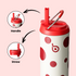 Insulated Water Bottle 24oz with Straw Lid and Handle for Sports Travel Gym Stainless Steel Water Bottles Double-Wall Vacuum Metal Leak Proof BPA-Free