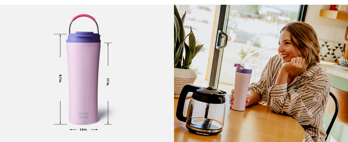 Innovative Ice-Ready Lid: Add ice cubes directly through the lid without unscrewing — no mess, no hassle. Enjoy chilled drinks faster and keep beverages at the ideal temperature for hours.