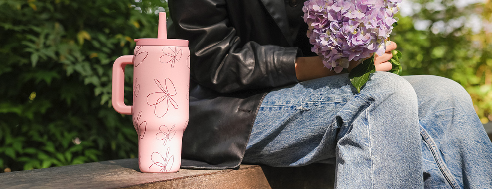 30 oz Tumbler with Lid and Straw, Stainless Steel Travel Mug, Tumbler with handle, Water Bottle with straw for College Office, Gifts for Women Him Her