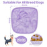 Snuffle Mat and Lick Mat for Dogs,Texas Textured Slow Feeder, 0.75 Inch Thin Silicone Mat Holds 3 Cups, Dishwasher and Microwave Safe, Purple