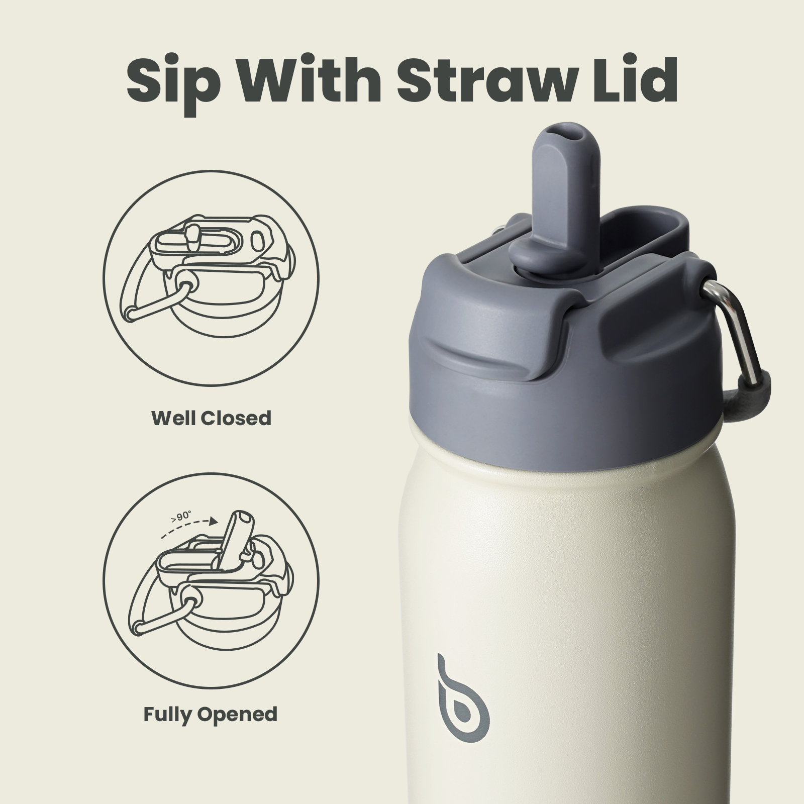 [Multi-scenario use]: This kids water bottle is not only suitable for indoor scenes but also can be used as an outdoor water bottle or a camping water bottle, suitable for mountaineering, hiking, and other scenes