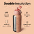 32oz Insulated Water Bottle Stainless Steel Sport Water Bottle with Straw Dual-use Lid Design for Gym with Pill Box
