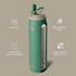 Stainless Steel Water Bottle with Straw and Lid 32 oz Vacuum Insulated Cup Stay Cold and Hot, Leak-Proof Wide Mouth Water Bottles for Men