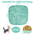 Snuffle Mat and Lick Mat for Dogs, California Textured Slow Feeder, 0.75 Inch Thin Silicone Mat Holds 3 Cups, Dishwasher and Microwave Safe, Green