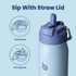 [Multi-scenario use]: This kids water bottle is not only suitable for indoor scenes but also can be used as an outdoor water bottle or a camping water bottle, suitable for mountaineering, hiking, and other scenes