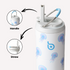 Insulated Water Bottle 24oz with Straw Lid and Handle for Sports Travel Gym Stainless Steel Water Bottles Double-Wall Vacuum Metal Leak Proof BPA-Free