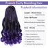 French Curl Braiding Hair 14/16 Inch Curly Braiding Hair Pre Stretched 1B/Grey Loose Wavy French Curl Hair for Women Various colors to choose from