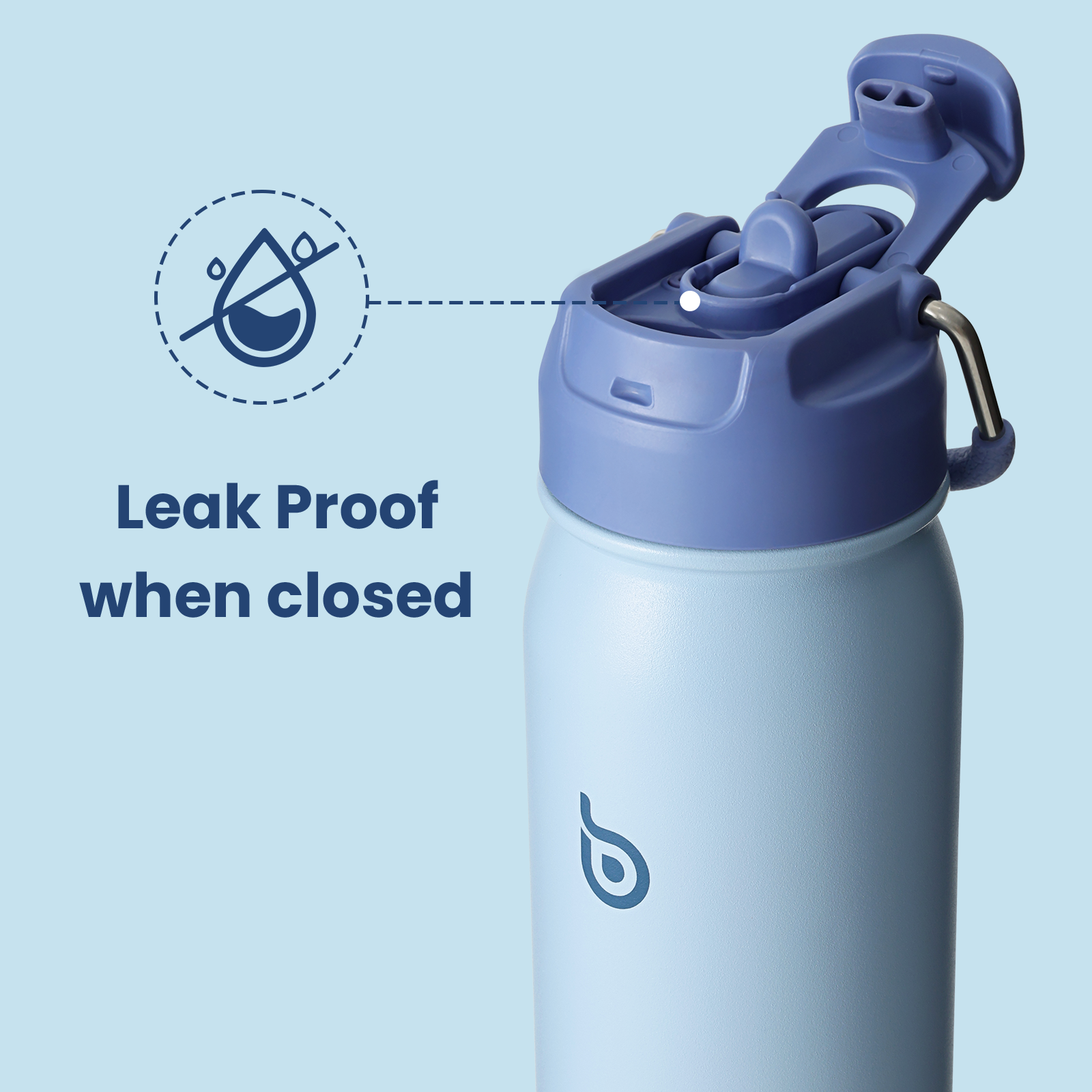 [Multi-scenario use]: This kids water bottle is not only suitable for indoor scenes but also can be used as an outdoor water bottle or a camping water bottle, suitable for mountaineering, hiking, and other scenes