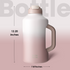 Insulated Water Bottle 64 oz with Straw and Dual-use Lid Stainless Steel Water Bottle for Men with Handle Vacuum Insulated jug for Workout Gym Soccer and Sports