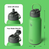 32oz Insulated Water Bottle Stainless Steel Sport Water Bottle with Straw Dual-use Lid Design for Gym with Pill Box