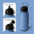 32oz Insulated Water Bottle Stainless Steel Sport Water Bottle with Straw Dual-use Lid Design for Gym with Pill Box
