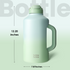 Insulated Water Bottle 64 oz with Straw and Dual-use Lid Stainless Steel Water Bottle for Men with Handle Vacuum Insulated jug for Workout Gym Soccer and Sports