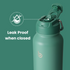 40 oz sports water bottle stainless steel insulated water bottle with straw and pills holder