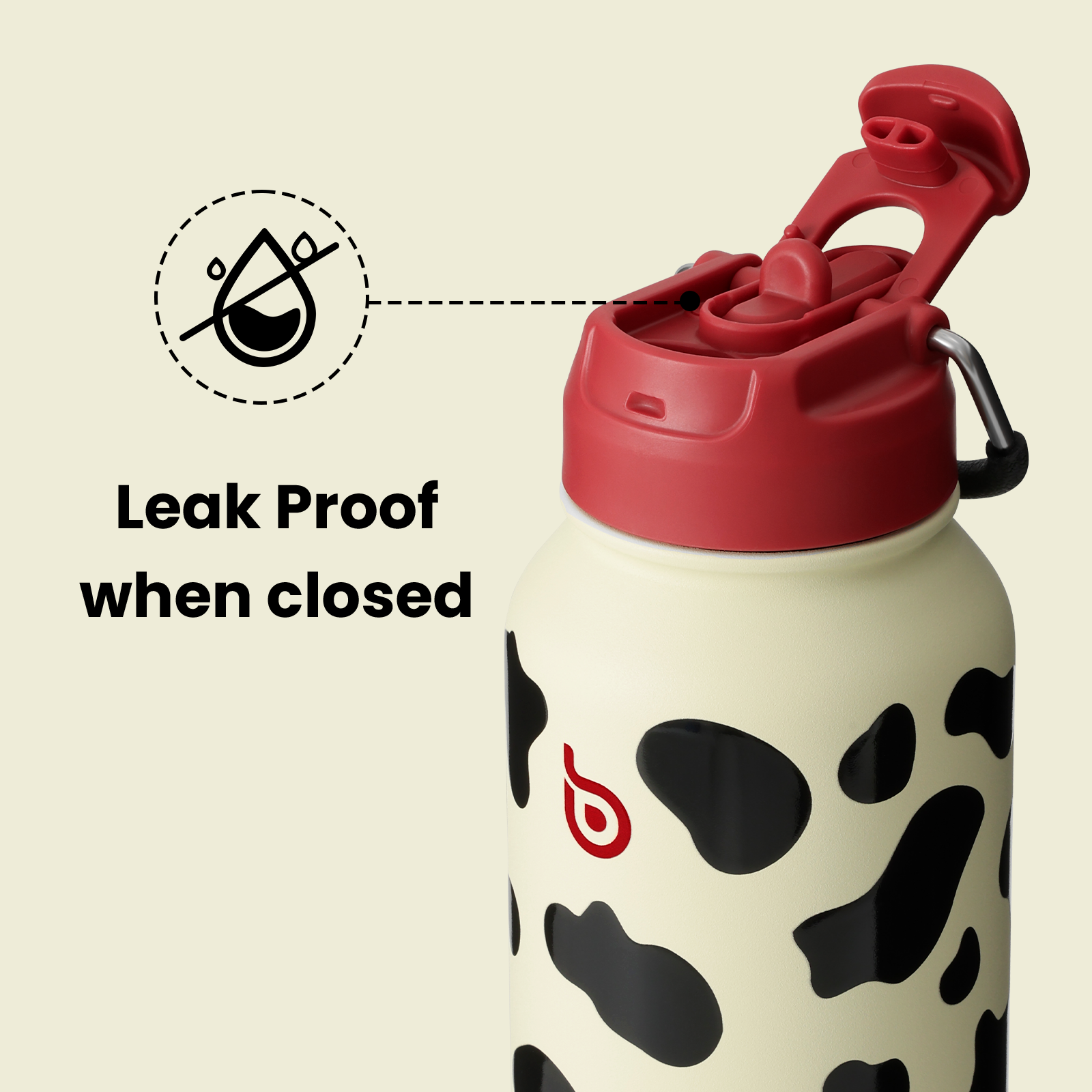 32oz Insulated Water Bottle Stainless Steel Sport Water Bottle with Straw Dual-use Lid Design for Gym with Pill Box