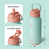 32oz Insulated Water Bottle Stainless Steel Sport Water Bottle with Straw Dual-use Lid Design for Gym with Pill Box