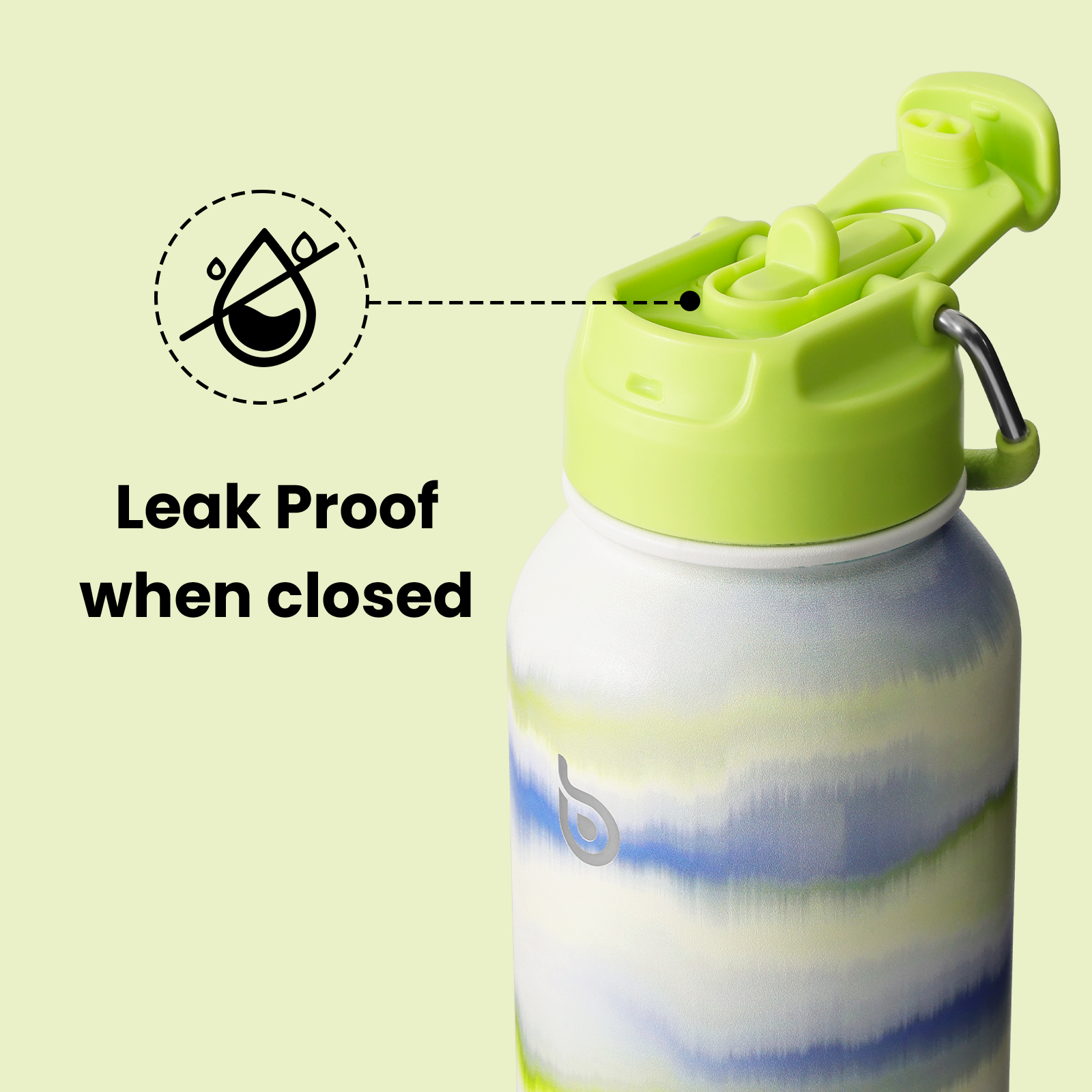 32oz Insulated Water Bottle Stainless Steel Sport Water Bottle with Straw Dual-use Lid Design for Gym with Pill Box
