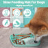 Snuffle Mat and Lick Mat for Dogs, California Textured Slow Feeder, 0.75 Inch Thin Silicone Mat Holds 3 Cups, Dishwasher and Microwave Safe, Green